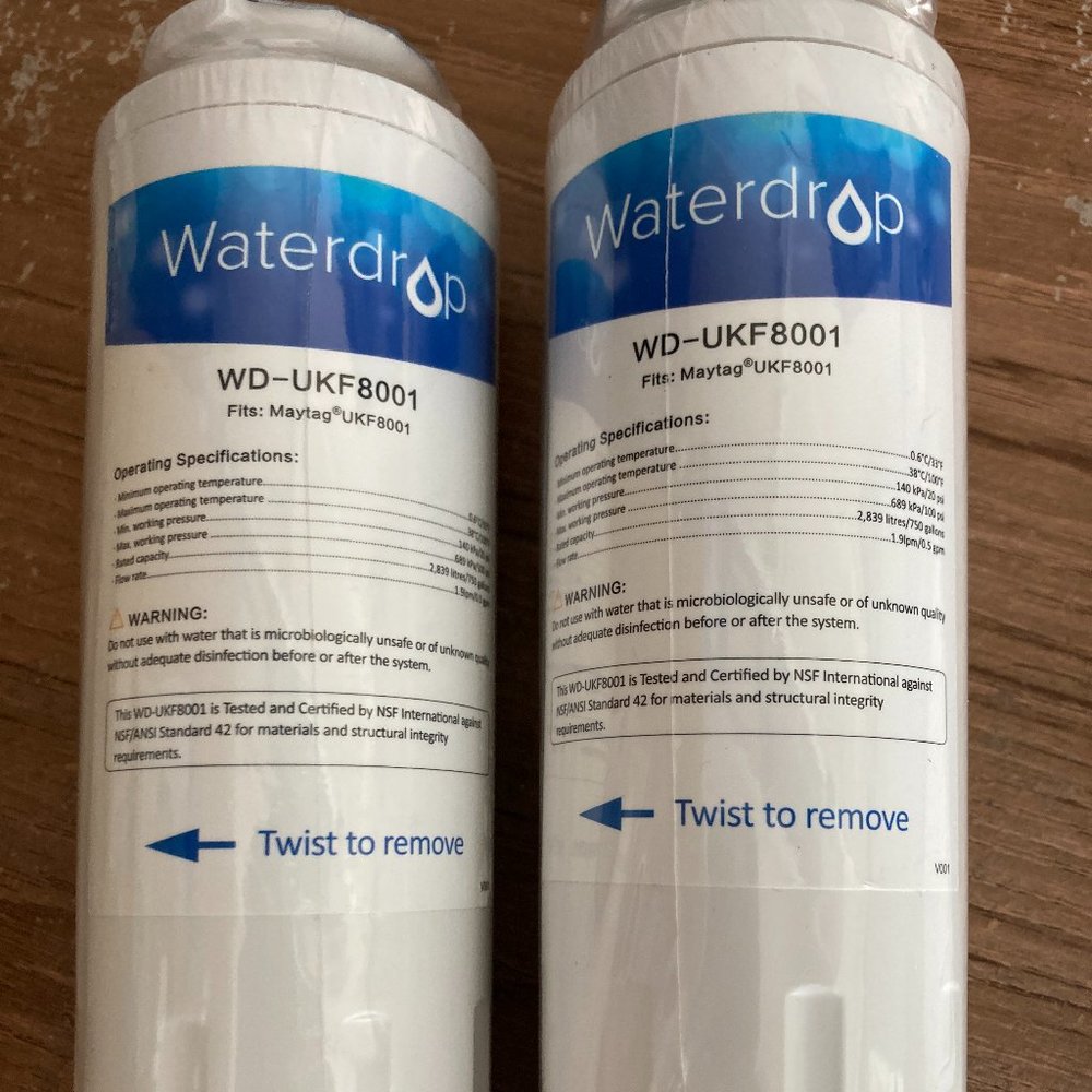 Waterdrop Water Filters for Maytag UKF8001 Refrigerator filter